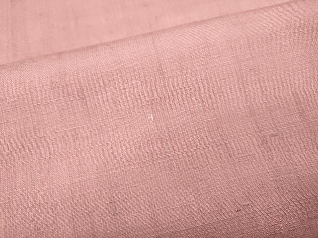 平和屋着物●上質な紬　紅梅色　正絹　逸品　CABG5360ut