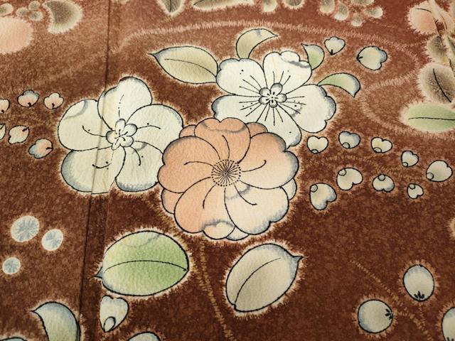 平和屋着物●豪華振袖　作家物　流水草花文　暈し染め　正絹　逸品　CABG5361ut