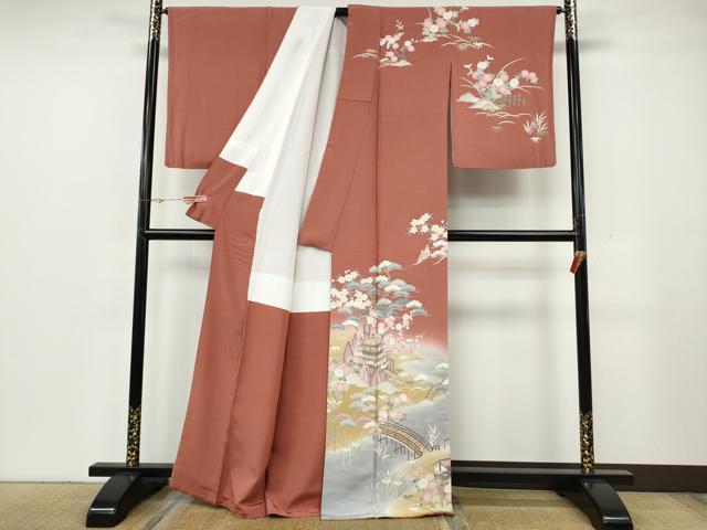 平和屋着物●訪問着　風花抄　暈し染め　正絹　逸品　CABG5366ut
