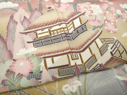 平和屋着物●訪問着　風花抄　暈し染め　正絹　逸品　CABG5366ut
