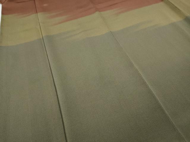 平和屋着物●訪問着　霞文　鬼しぼ縮緬　正絹　逸品　CABG5367ut