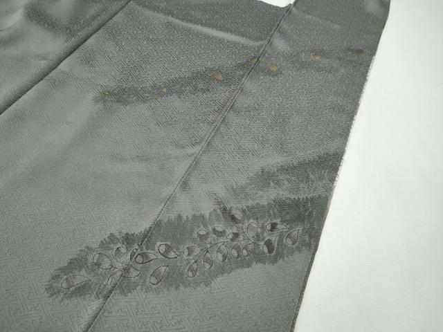 平和屋着物●訪問着　絞り　草花文　金彩　正絹　逸品　CABG5368ut