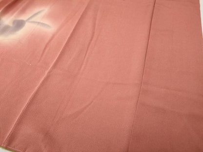 平和屋着物●訪問着　月　兎　露芝文　蛍暈し　金彩　鬼しぼ縮緬　正絹　逸品　CABG5372ut