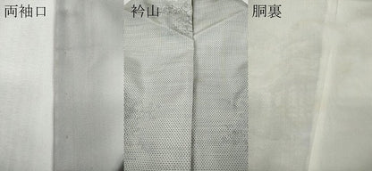 平和屋着物●本場大島紬　白大島　7マルキ　風景草木文　正絹　逸品　CABG5377ut
