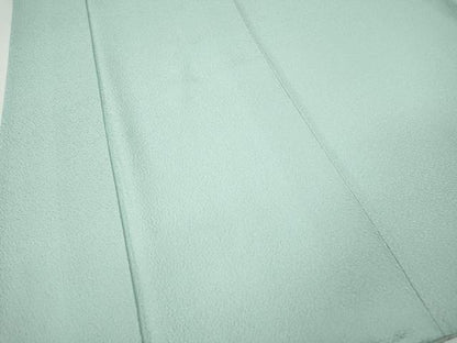 平和屋着物●上質な色無地　霞地紋　白藍色　正絹　逸品　CABG5383ut