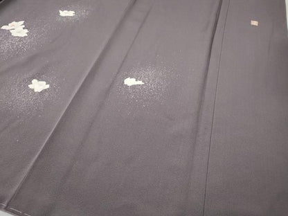 平和屋着物●訪問着　作家物　舞花文　たたき染め　正絹　逸品　CABG5386ut