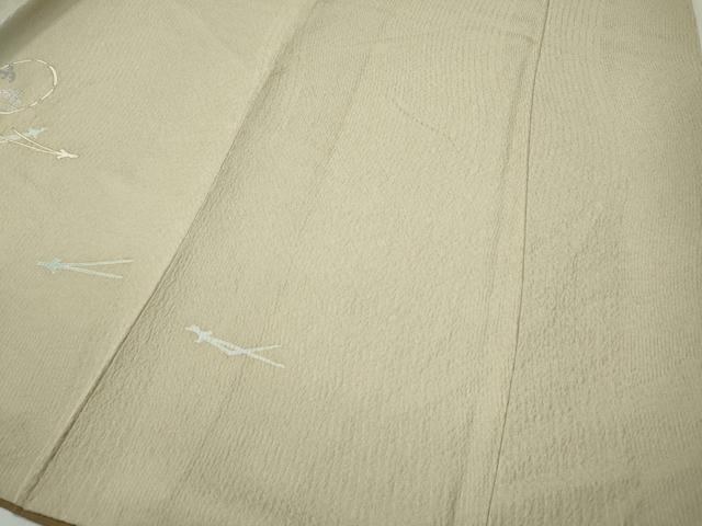 平和屋着物●訪問着　扇面立波こぼれ松葉文　金彩　正絹　逸品　CABG5389ut