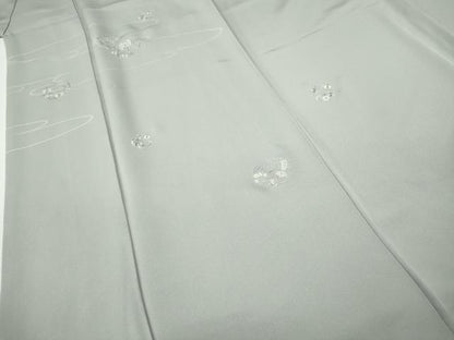 平和屋着物●訪問着　刺繍　草花丸文　金糸　正絹　逸品　CABG5390ut