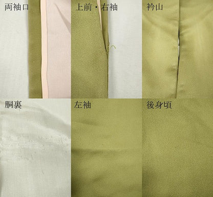 平和屋着物●金彩友禅作家　金彩の魔術師　堀省平　金煌織　訪問着　舞桜文　金銀彩　正絹　逸品　CABG5395ut