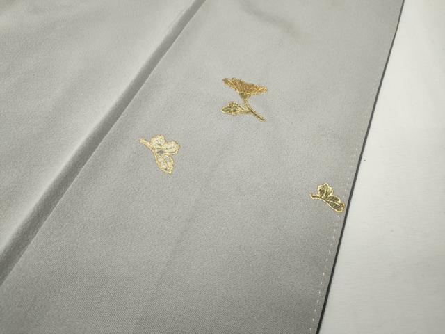 平和屋着物●訪問着　刺繍　乱菊熨斗花文　暈し染め　金銀彩　正絹　逸品　CABG5398ut