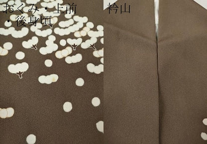 平和屋着物●訪問着　駒刺繍　舞花文　正絹　逸品　CABG5399ut