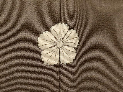 平和屋着物●訪問着　駒刺繍　舞花文　正絹　逸品　CABG5399ut