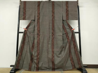 平和屋着物●本場大島紬　7マルキ　花間道　正絹　逸品　CABG5404ut
