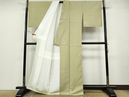 平和屋着物●結城紬　蒸栗色　正絹　逸品　CABG5408ut