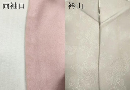 平和屋着物●豪華色留袖　総刺繍　舞花文　金糸　正絹　逸品　CABG5422ut