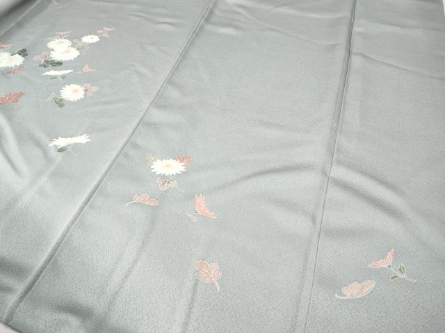 平和屋着物●訪問着　友禅　枝花文　暈し染め　正絹　逸品　CABG5425ut