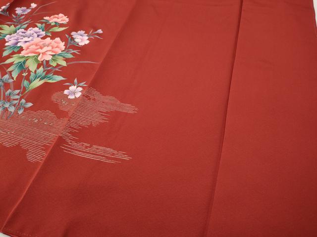 平和屋着物●豪華振袖　駒刺繍　鴛鴦草花文　暈し染め　金銀彩　さが美扱い　正絹　逸品　CABG5426ut