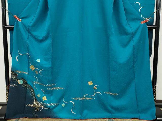 平和屋着物●豪華振袖　破れ色紙雪輪吉祥文　暈し染め　金銀彩　正絹　逸品　CABG5427ut