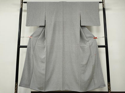 平和屋着物●ファッションデザイナー 花井幸子　小紋　霞文　正絹　逸品　CABG5440ut