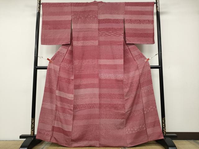 平和屋着物●江戸小紋　伝統工芸士　保科信　百柄　正絹　逸品　CABG5443ut