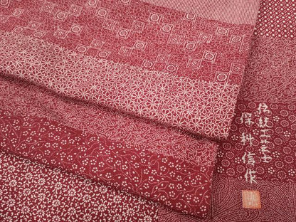 平和屋着物●江戸小紋　伝統工芸士　保科信　百柄　正絹　逸品　CABG5443ut
