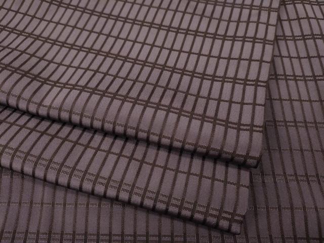 平和屋着物●上質なお召　吉野間道　ロング丈　正絹　逸品　CABG5445ut