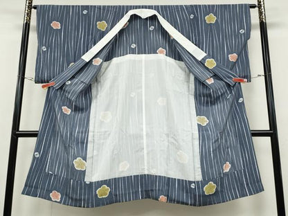 平和屋着物●長襦袢　無双仕立て　舞花文　正絹　逸品　CABG5448ut