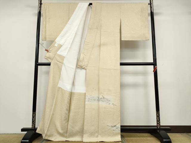 平和屋着物●訪問着　刺繍　立波舟宝尽くし文　金彩　正絹　逸品　CABG5451ut