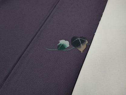 平和屋着物●染色作家　草野一騎　訪問着　手描き　草花文　暈し染め　正絹　逸品　未使用　CABG5466ut