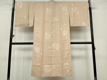 平和屋着物●長襦袢　無双仕立て　舞花文　半衿刺繍　正絹　逸品　CABG5467ut