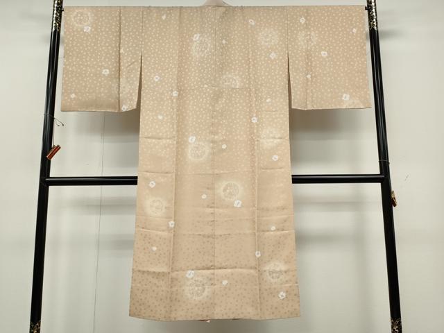 平和屋着物●長襦袢　無双仕立て　舞花文　半衿刺繍　正絹　逸品　CABG5467ut