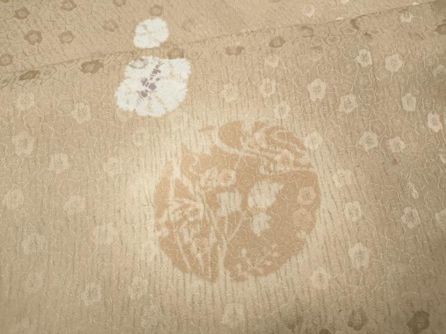 平和屋着物●長襦袢　無双仕立て　舞花文　半衿刺繍　正絹　逸品　CABG5467ut