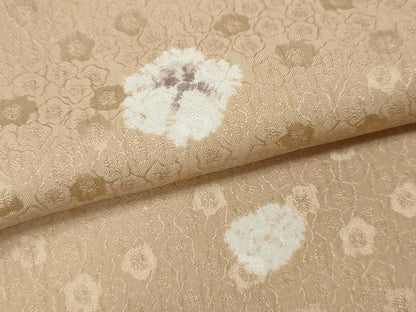 平和屋着物●長襦袢　無双仕立て　舞花文　半衿刺繍　正絹　逸品　CABG5467ut