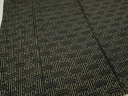 平和屋着物●本場大島紬　龍郷絣　秋名バラ　正絹　逸品　CABG5470ut