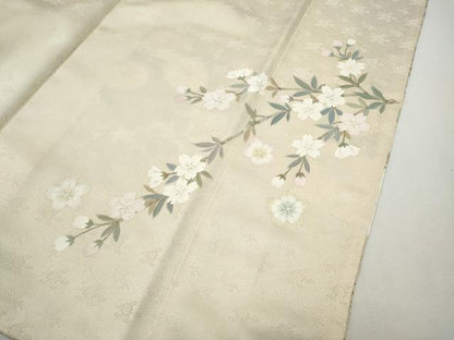 平和屋着物●訪問着　作家物　遠山草花文　金彩　正絹　逸品　CABG5473ut