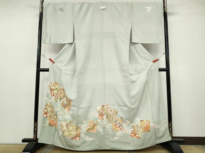 平和屋着物●豪華色留袖　駒刺繍　色紙重ね正倉院花文　暈し染め　金彩　やまと誂製　正絹　逸品　未使用　CABG5475ut