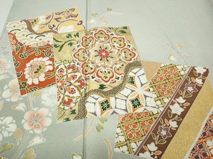 平和屋着物●豪華色留袖　駒刺繍　色紙重ね正倉院花文　暈し染め　金彩　やまと誂製　正絹　逸品　未使用　CABG5475ut