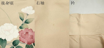平和屋着物●訪問着　友禅　作家物　枝花文　暈し染め　正絹　逸品　CABG5479ut