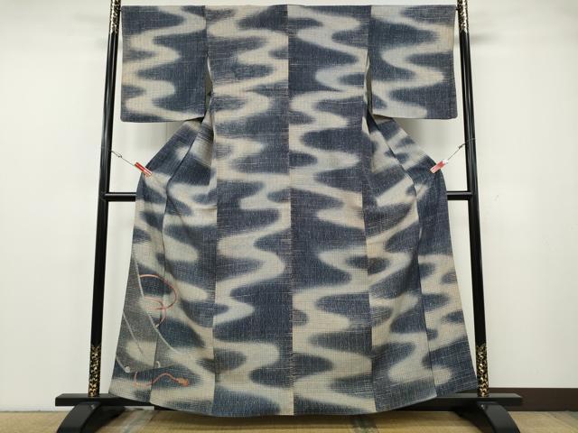 平和屋着物●訪問着　総刺繍　几帳文　正絹　逸品　CABG5482ut
