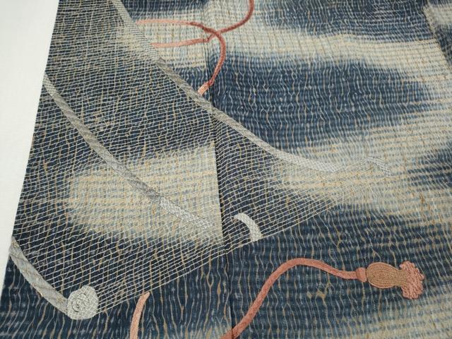 平和屋着物●訪問着　総刺繍　几帳文　正絹　逸品　CABG5482ut