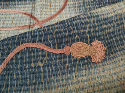 平和屋着物●訪問着　総刺繍　几帳文　正絹　逸品　CABG5482ut