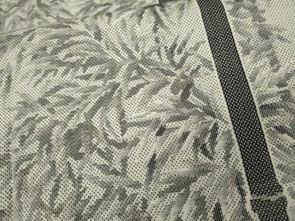 平和屋着物●本場大島紬　白大島　7マルキ　笹竹文　正絹　逸品　CABG5483ut