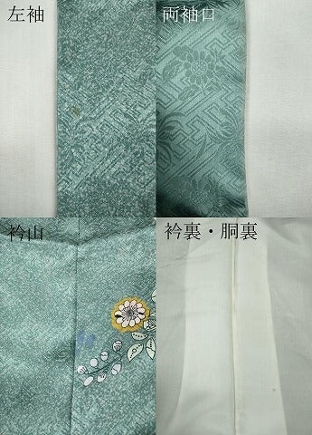 平和屋着物●訪問着　辻が花　絞り　暈し染め　正絹　逸品　CABG5486ut
