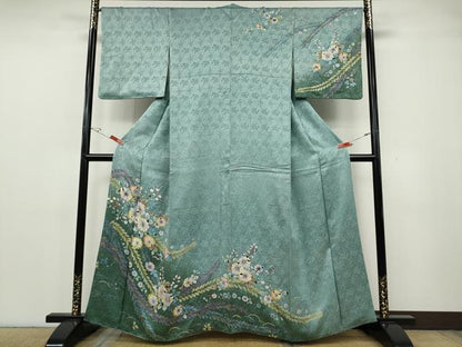 平和屋着物●訪問着　辻が花　絞り　暈し染め　正絹　逸品　CABG5486ut