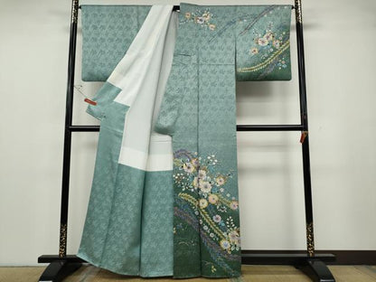 平和屋着物●訪問着　辻が花　絞り　暈し染め　正絹　逸品　CABG5486ut