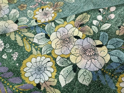 平和屋着物●訪問着　辻が花　絞り　暈し染め　正絹　逸品　CABG5486ut