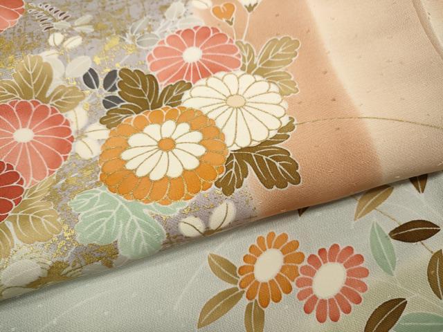 平和屋着物●創業460年・千總　訪問着　駒刺繍　エ霞吉祥花文　金彩　正絹　逸品　CABG5491ut