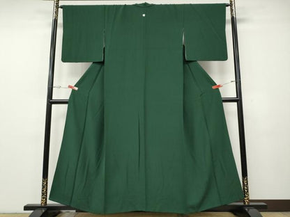平和屋着物●上質な色無地　虫襖色　正絹　逸品　CABG5504ut