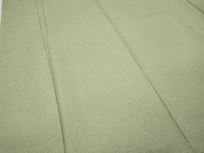 平和屋着物●上質な色無地　霞地紋　蒸栗色　正絹　逸品　CABG5508ut