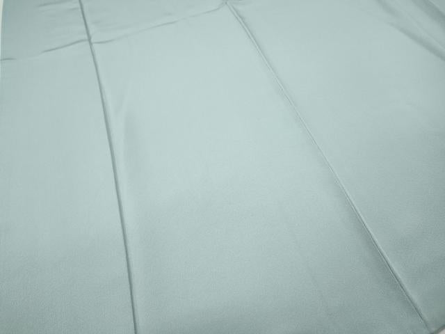 平和屋着物●上質な色無地　藍白色　正絹　逸品　CABG5509ut